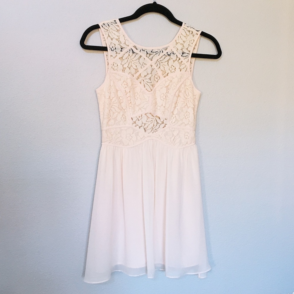 BCBG Ivory Lace Dress